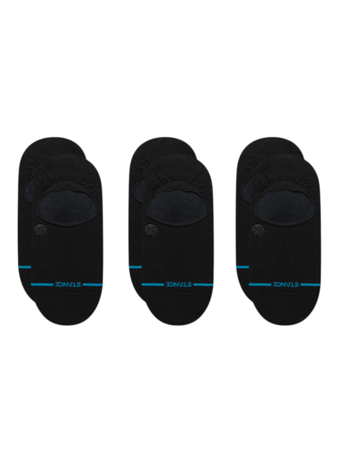 Stance Icon No Show 3 Pack Black