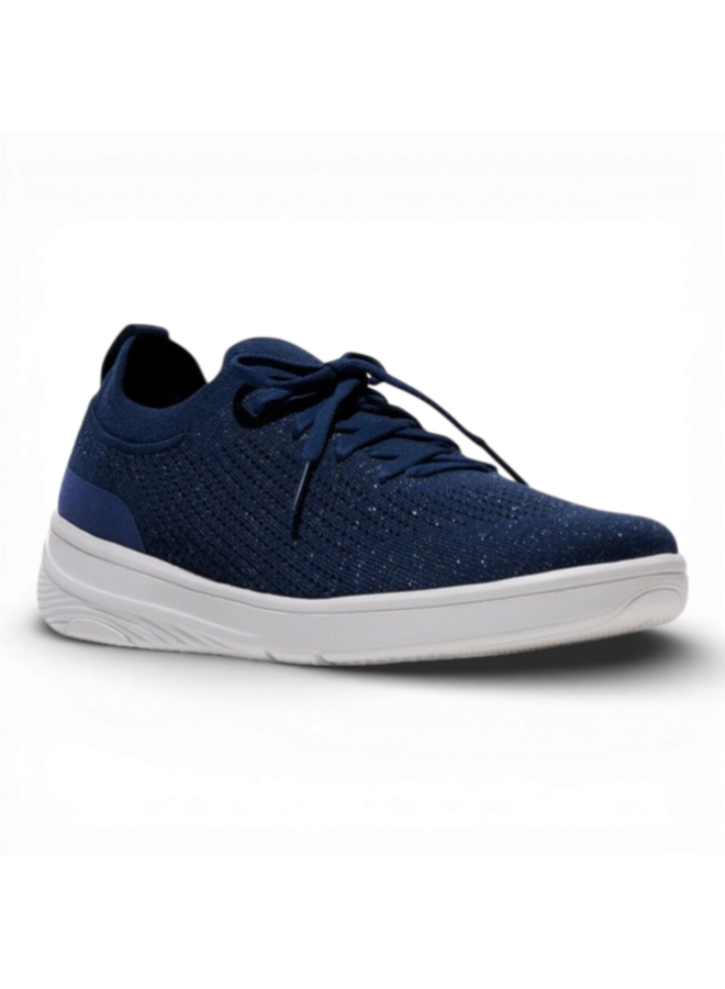 Fitflop Slip-On Laced Metallic Midnight Navy