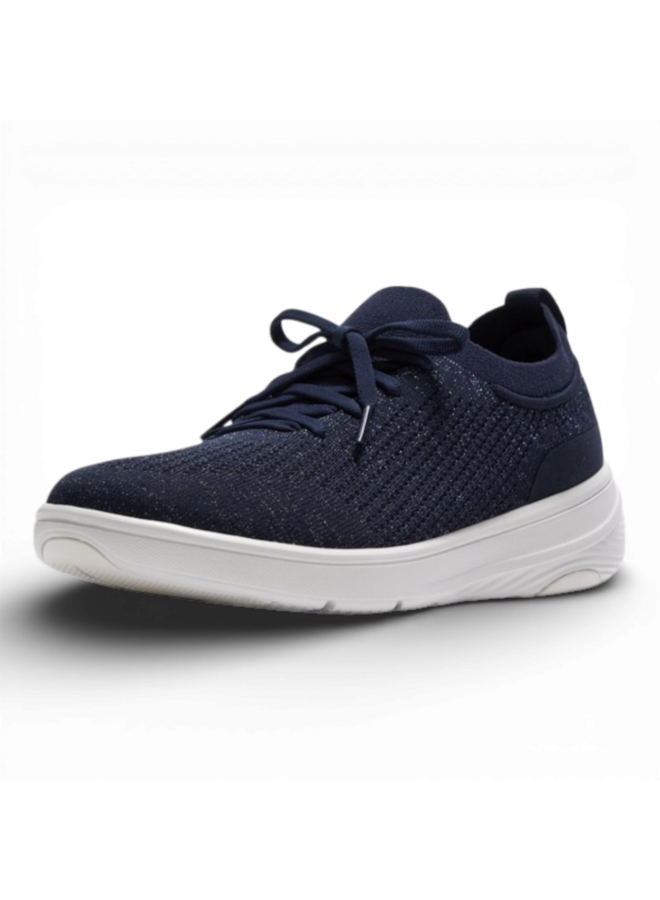 Fitflop Slip-On Laced Metallic Midnight Navy