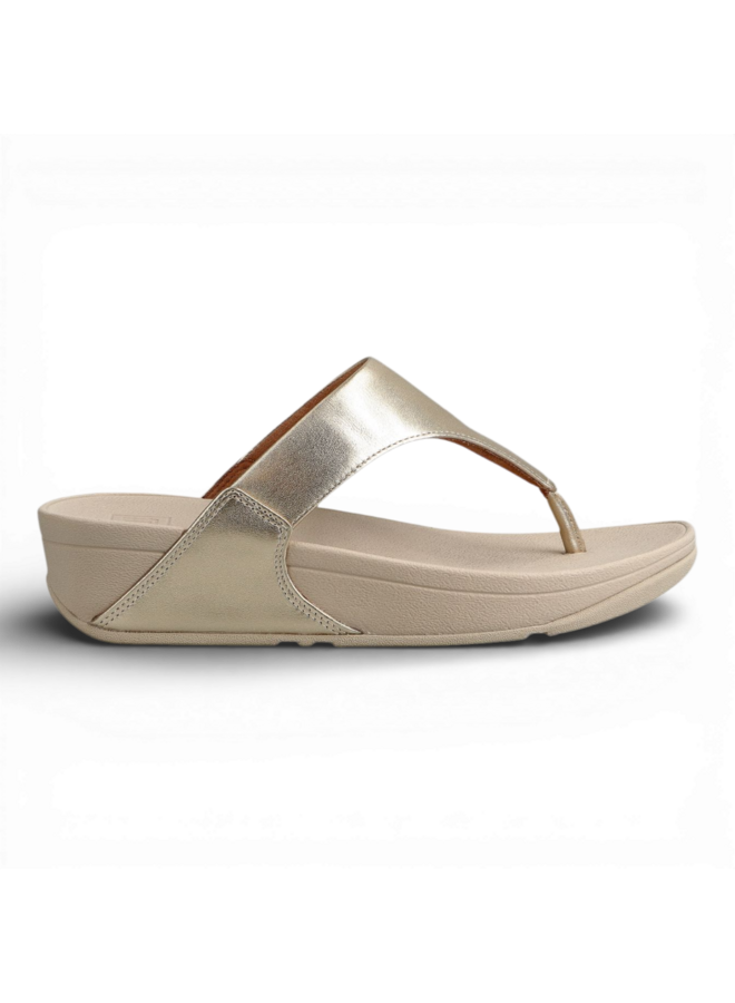 Fitflop Lulu Leather Toepost Platino