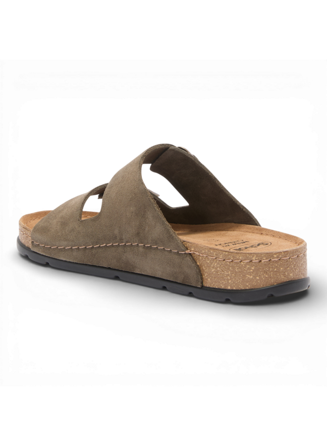 Scholl Bora 2 Buckles Man Khaki