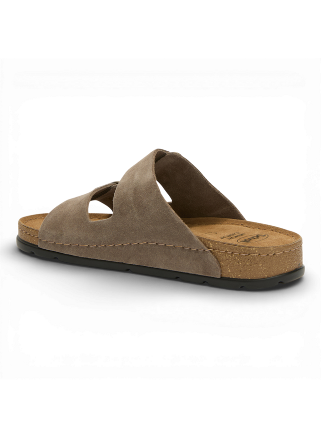 Scholl Bora 2 Buckles Man Taupe