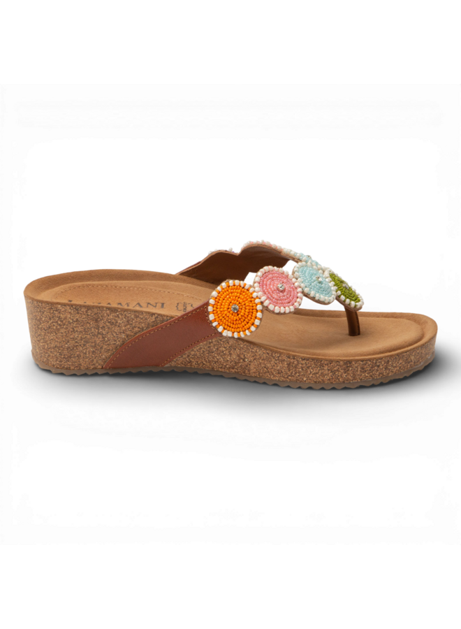 Lazamani LA75926 Multi Toe Slippers Rounds Wedge