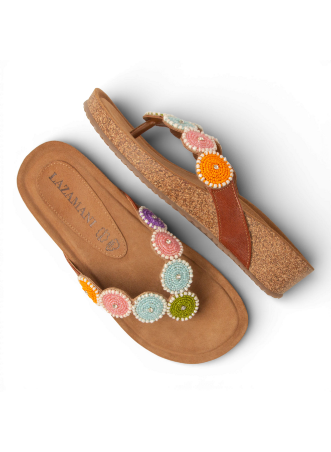 Lazamani LA75926 Multi Toe Slippers Rounds Wedge