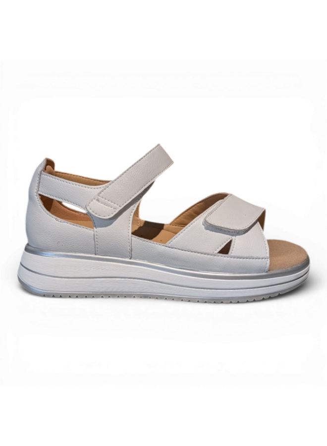 G Comfort S-662W White Softnappa Women Wedge Sandal Ultra Light