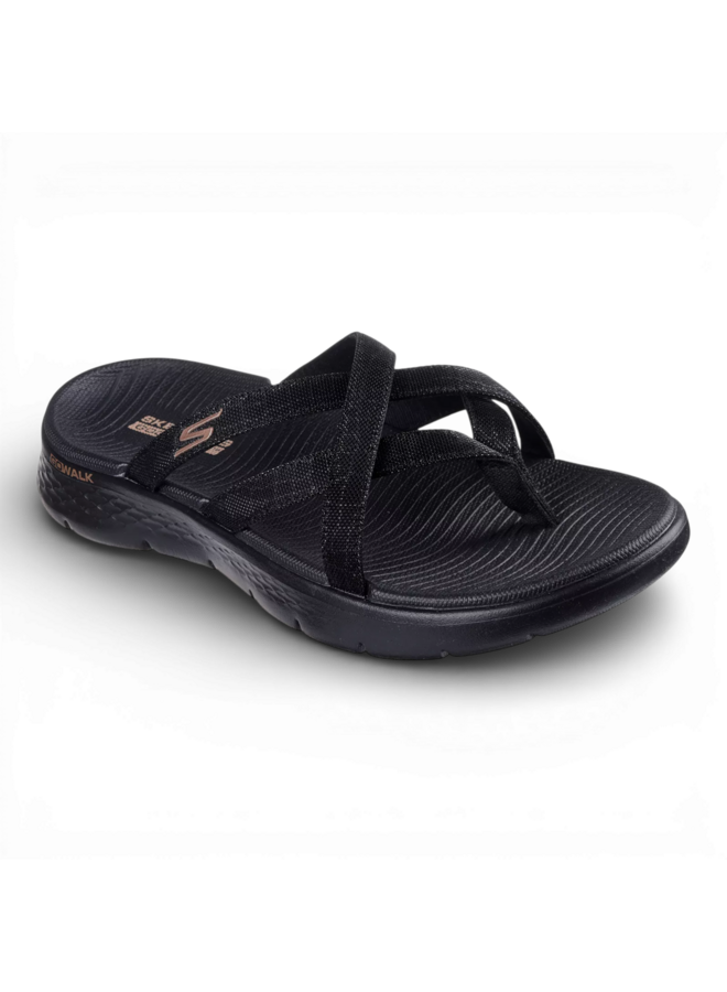 Skechers 141461 BBK Go Walk Flex Sandal Selena
