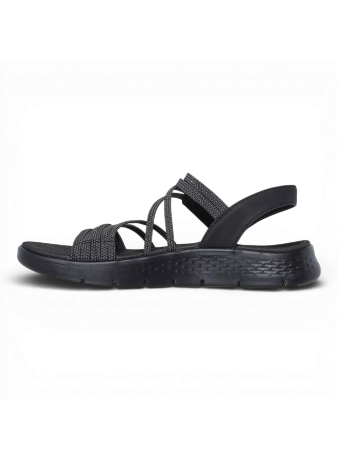 Skechers 141473 Go Walk Flex Sandal - Emma Black/Grey