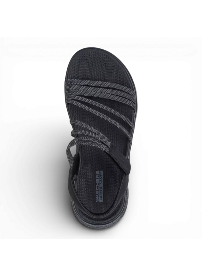 Skechers 141473 Go Walk Flex Sandal - Emma Black/Grey