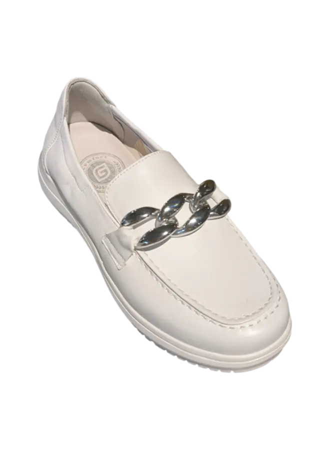 G Comfort 26295W White Softnappa Women Mocassin Ultra Light