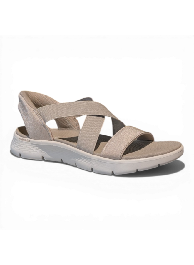 Skechers 141489 Go Walk Flex Sandal - Glimmer Taupe