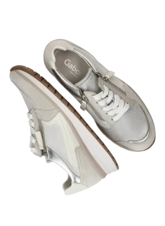 Gabor 86.307.60 Velour Bianco White Silber