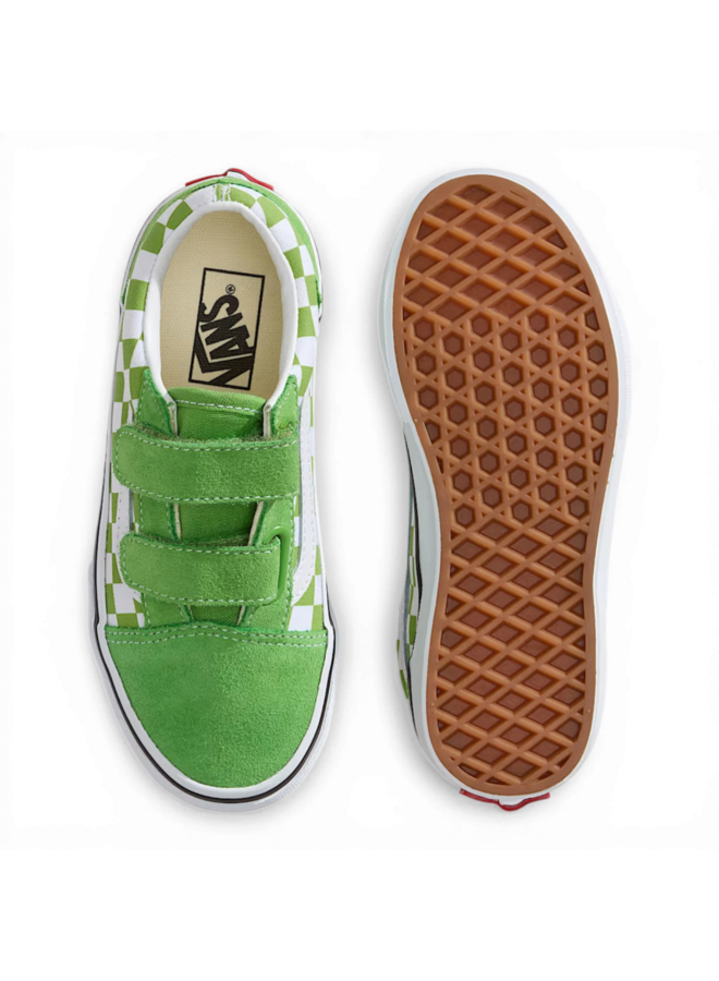 Vans Old Skool V Color Theory Checkerboard Lime Burst
