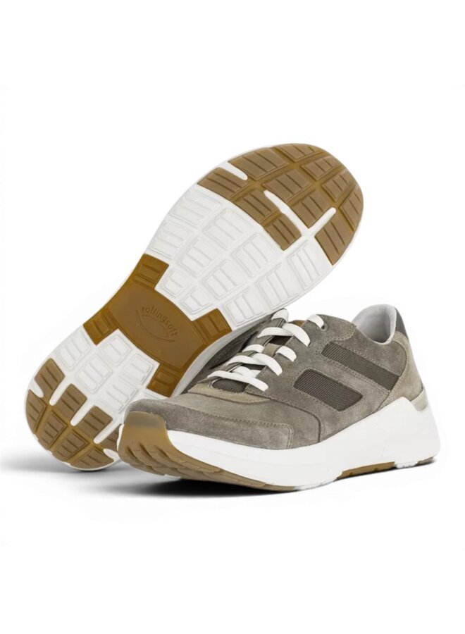 Gabor Rollingsoft mannen 8012.10.03 Dreamvelour/Mesh, Tundra/Sesamo