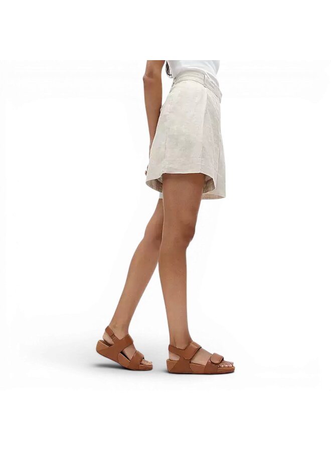 Fitflop Lulu Adjustable Leather Sandal Light Tan