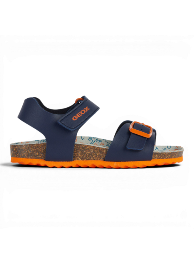 Geox J028LB Ghita Boy Navy Dark Orange