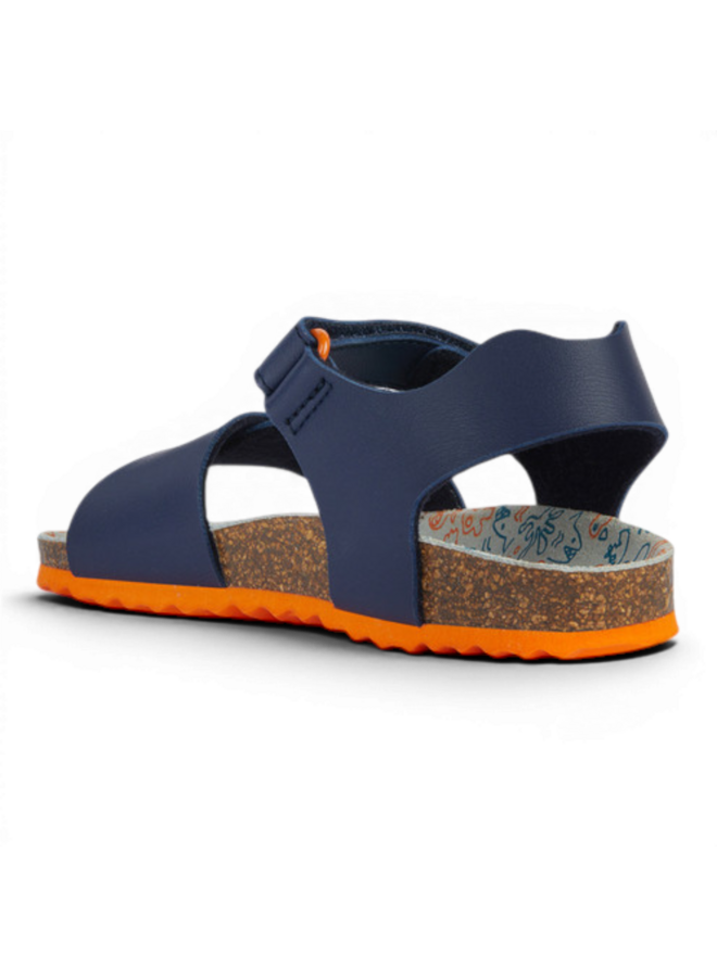 Geox J028LB Ghita Boy Navy Dark Orange