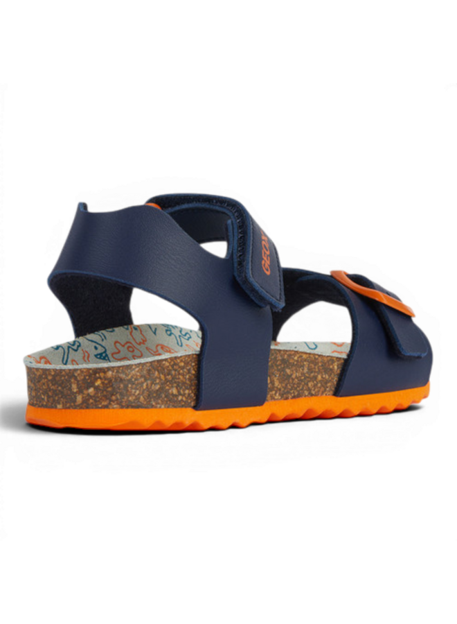 Geox J028LB Ghita Boy Navy Dark Orange
