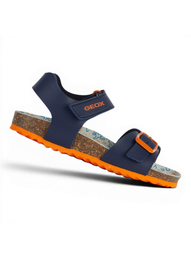 Geox J028LB Ghita Boy Navy Dark Orange