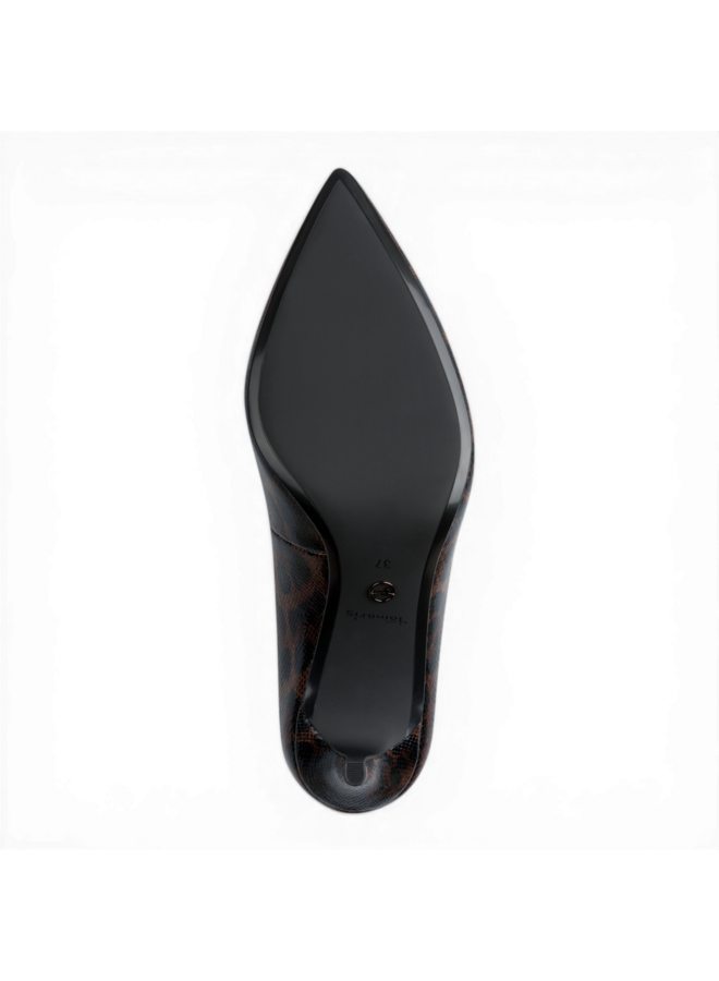 Tamaris 1-22474-47 Leopard Mokka Pump