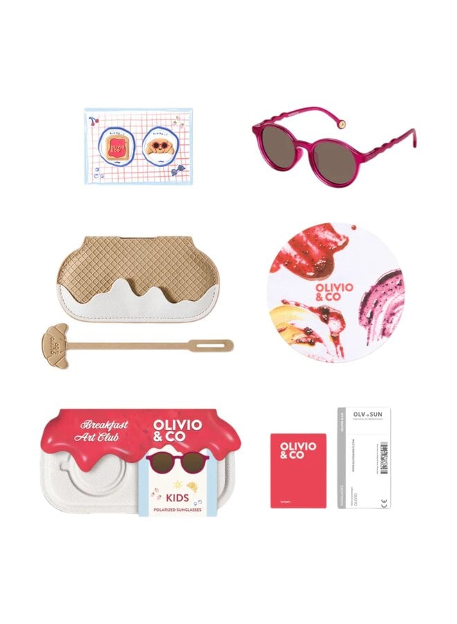 Olivio & Co OC58383 Breakfast Art - Raspberry - Kids Raspberry