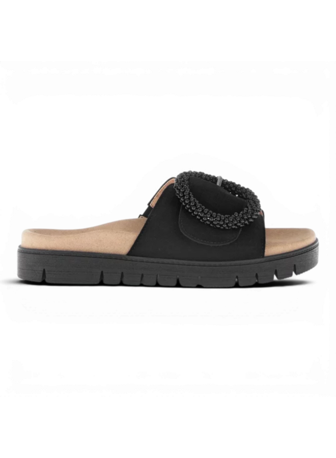 Gabor 83.745.17 Samtchevreau Zwart Slipper