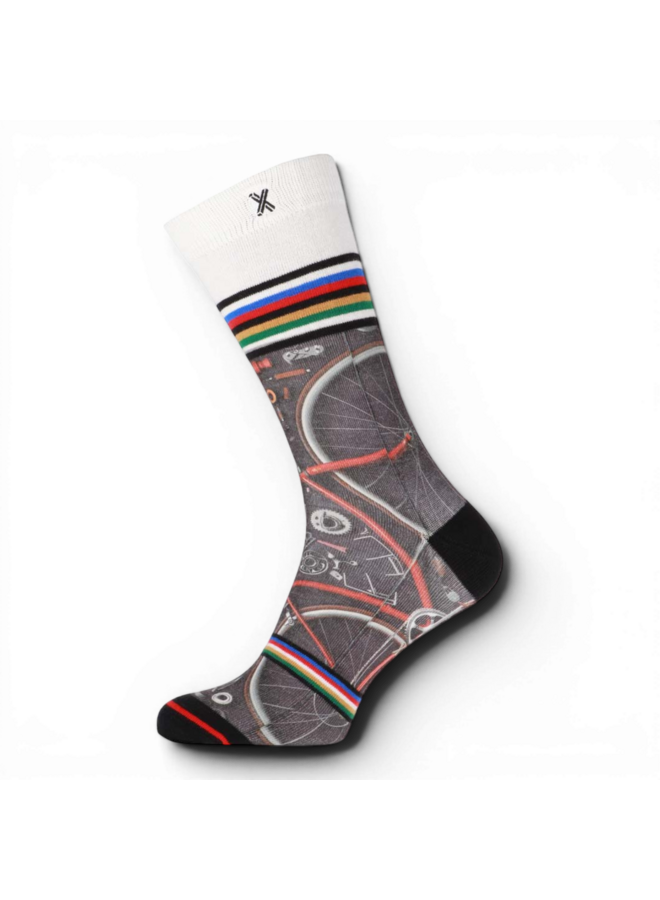 Xpooos Men Socks Bikestripe 301011058
