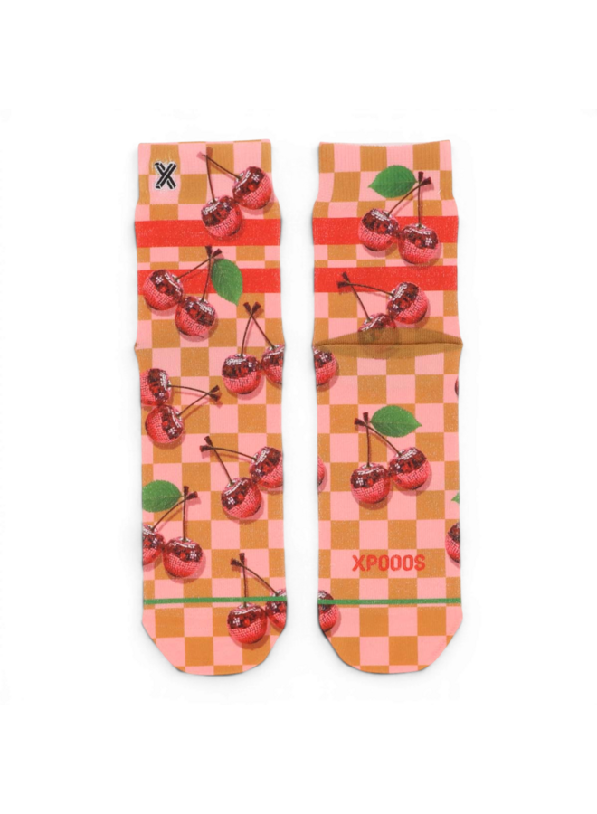 Xpooos Women Short Socks Cherrie 301052021