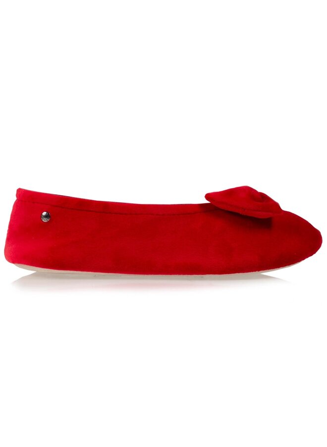 Isotoner ballerina pantoffels Rouge