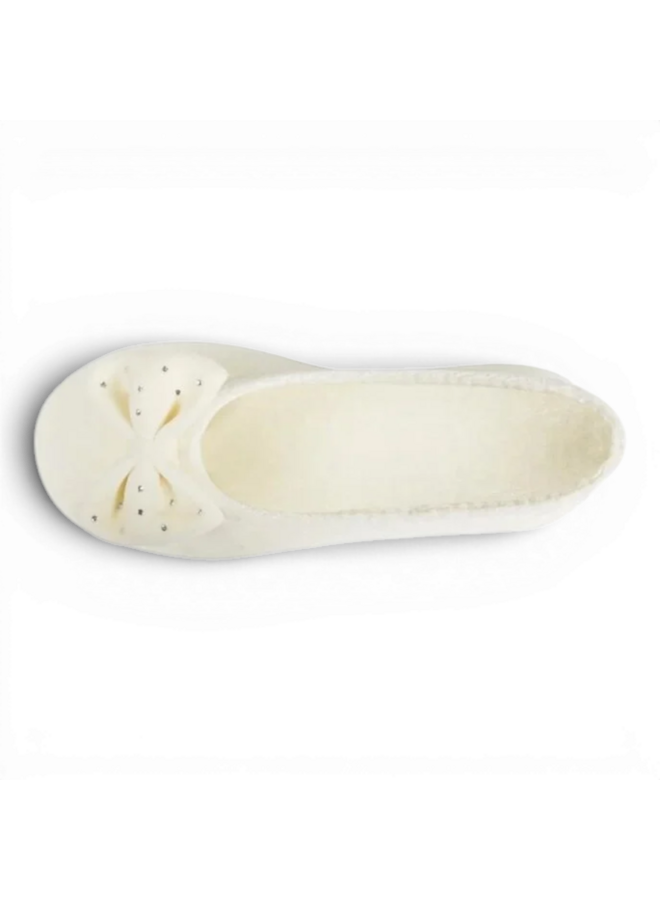Isotoner 95991 ballerina pantoffels  Ivoire