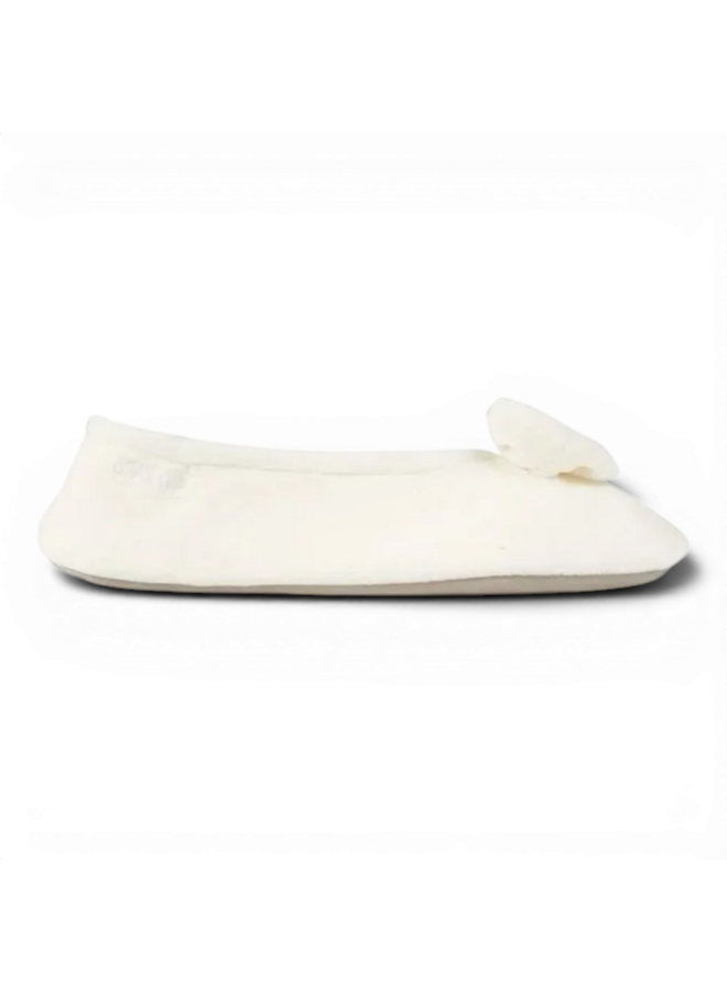 Isotoner 95991 ballerina pantoffels Ivoire