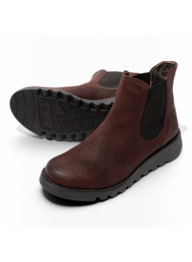 Fly london P143195126 Antique Suede-Burgundy