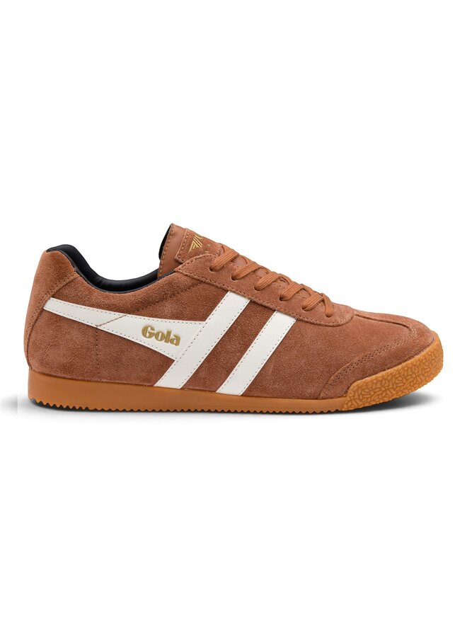 Gola CMA192TI Harrier Trainer Umber/Off White/Black