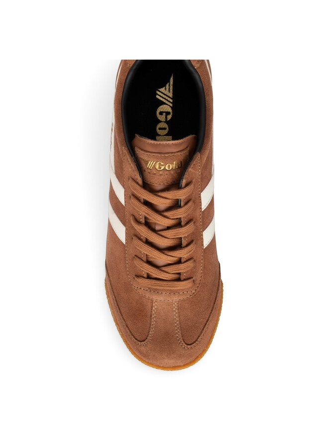 Gola CMA192TI Harrier Trainer Umber/Off White/Black