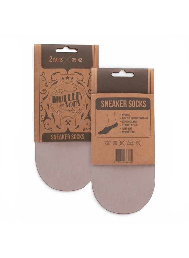 Muller & Sons Sneaker Socks 2 pack Beige