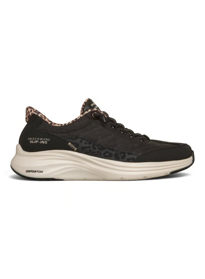 Skechers 150419/BLK Contour Foam Leopard Dream