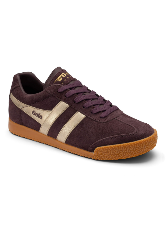 Gola CLA156LT Harrier Mirror Trainer Cocoa/Gold/Gum