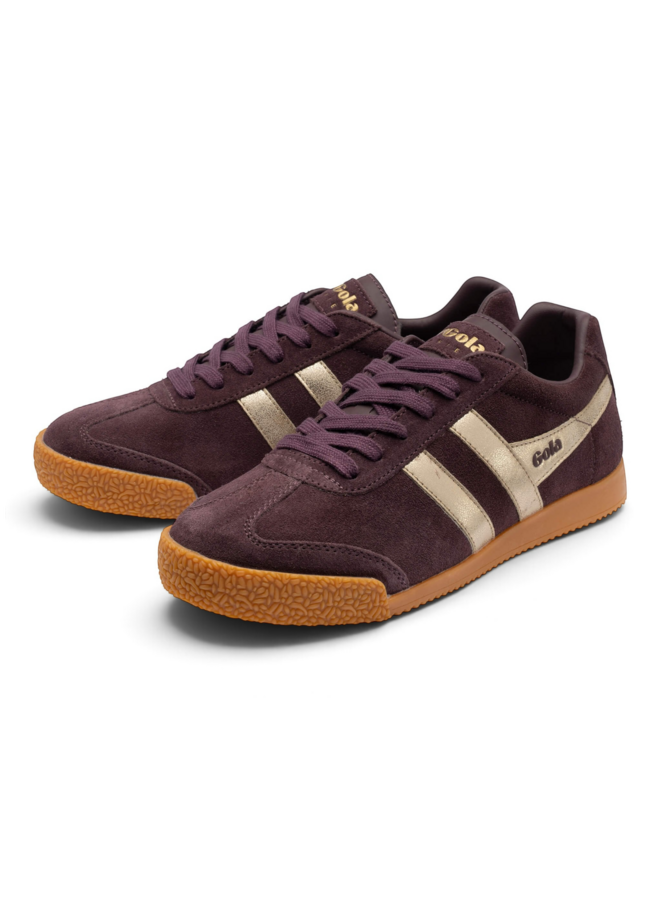 Gola CLA156LT Harrier Mirror Trainer Cocoa/Gold/Gum