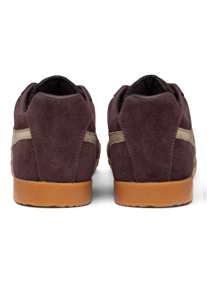 Gola CLA156LT Harrier Mirror Trainer Cocoa/Gold/Gum