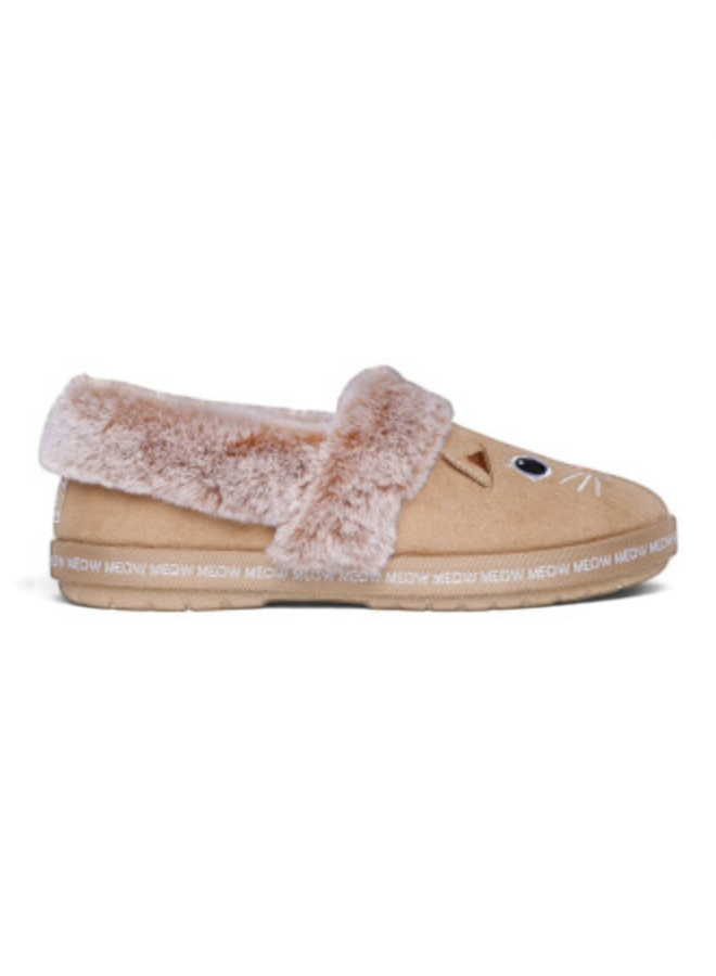 Skechers 33355 Bobs Too Cozy-Meow Pajamas Tan