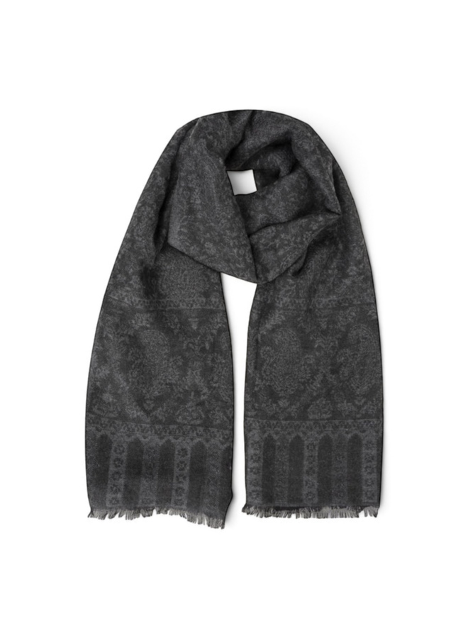 Isotoner 86053 Sjaal Anthracite/Zwart