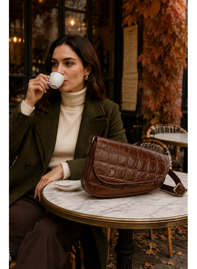 Belluga BCR 043 Bag Croco Classy - Brown