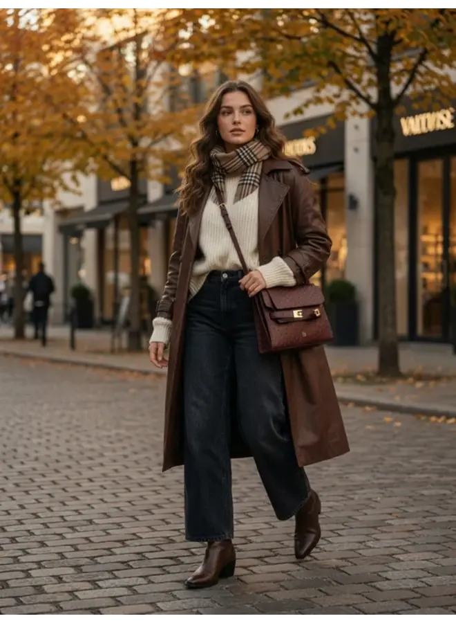 Belluga BOS 005 Bag Ostrich - Brown