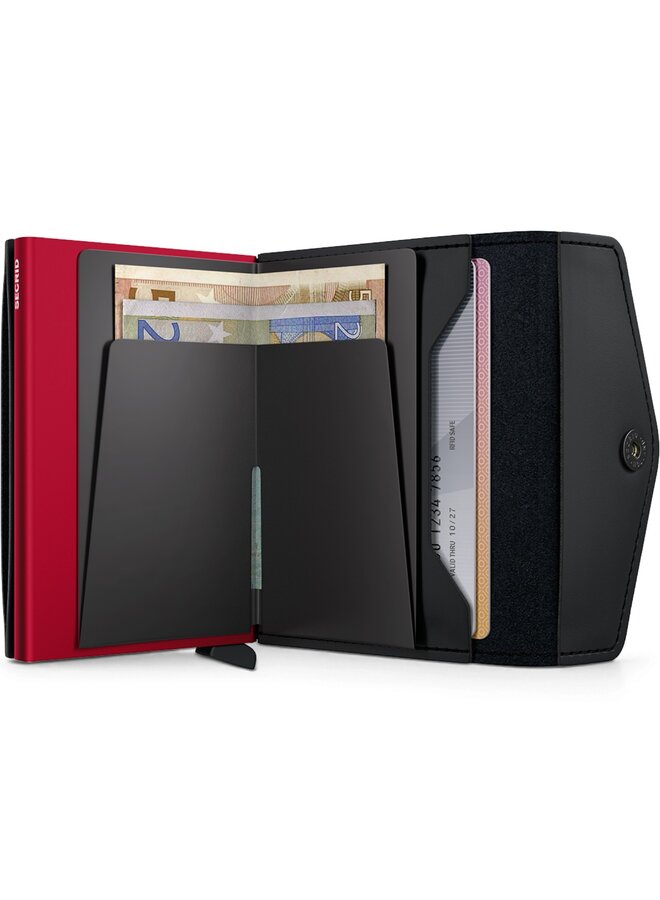 Secrid Envelope Matte Black & Red