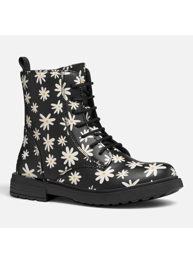 Geox J049QD J Eclair Girl Black/LT Ivory