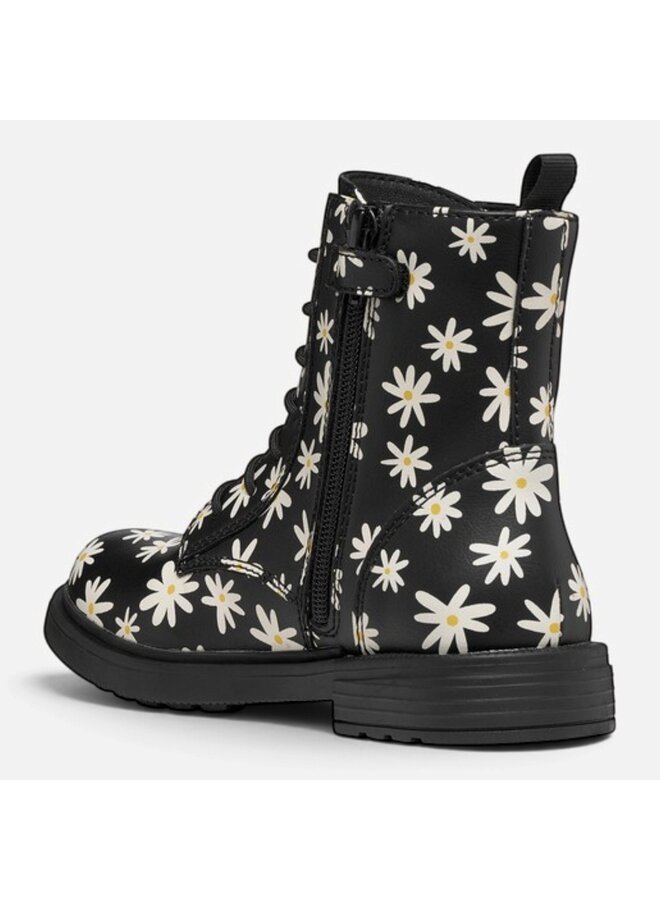 Geox J049QD J Eclair Girl Black/LT Ivory