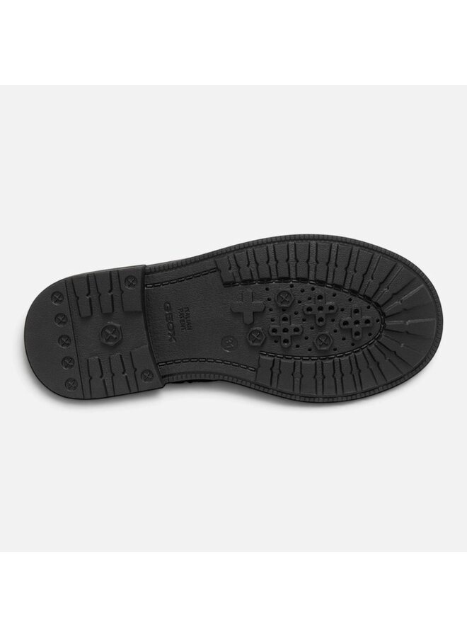 Geox J049QD J Eclair Girl Black/LT Ivory