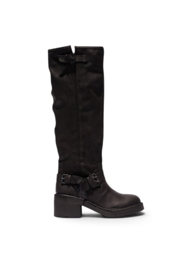 Fly London P211222000 Antique Suede-Black