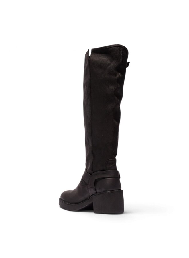 Fly London P211222000 Antique Suede-Black