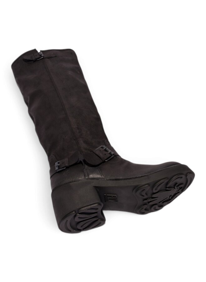 Fly London P211222000 Antique Suede-Black
