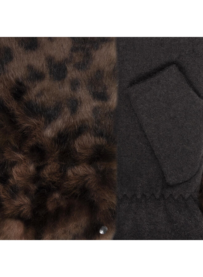 Isotoner 68671 Handschoenen Marron/Leopard